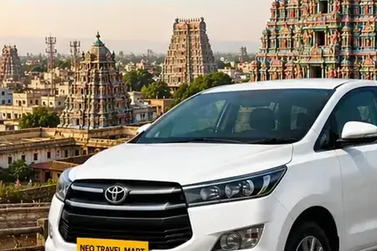 Madurai taxi service poster by Neo Travel Mart